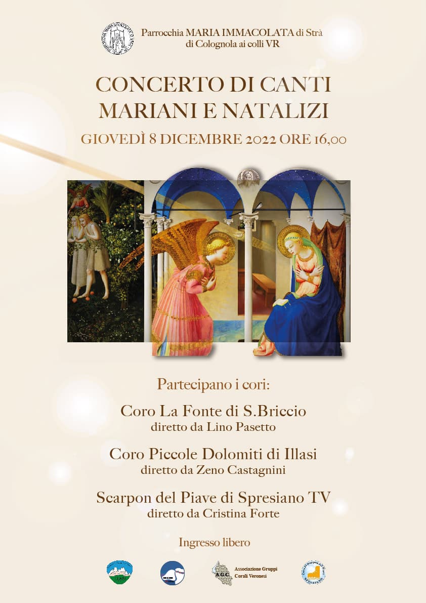 Concerto 8 dicembre 2022 a Str&agrave; di Colognola ai Colli